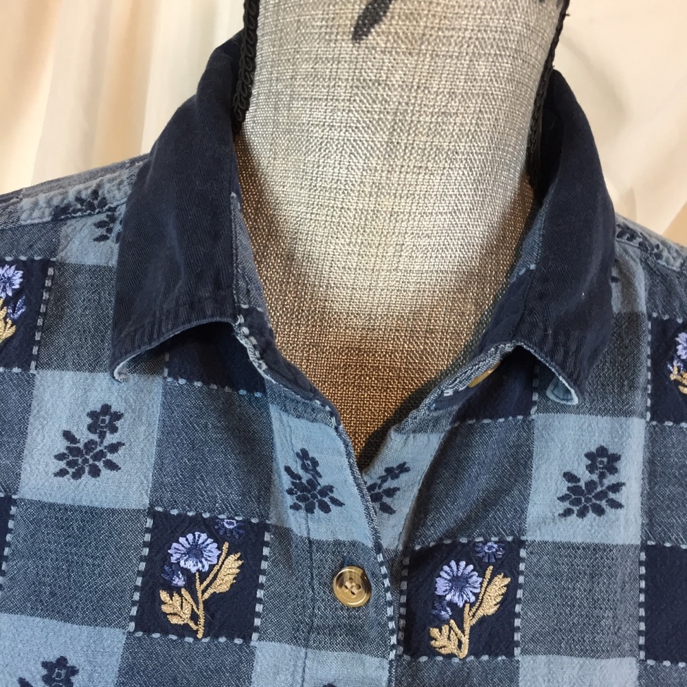 ❌SOLD❌ Vintage 90s Victoria Jones Size 2X Cottagecore Top - Picture 7 of 10